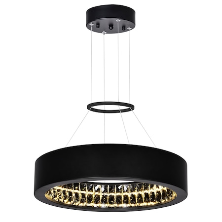 Cwi Lighting Rosalina LED Chandelier With Matte Black Finish 1040P16-101